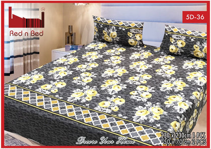 5D Printed Bed-sheet (EXTREME) (Double Bed-sheet) KING SIZE.(4) RGshop