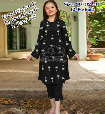 Full Embroidered 2-Piece Suit for kids