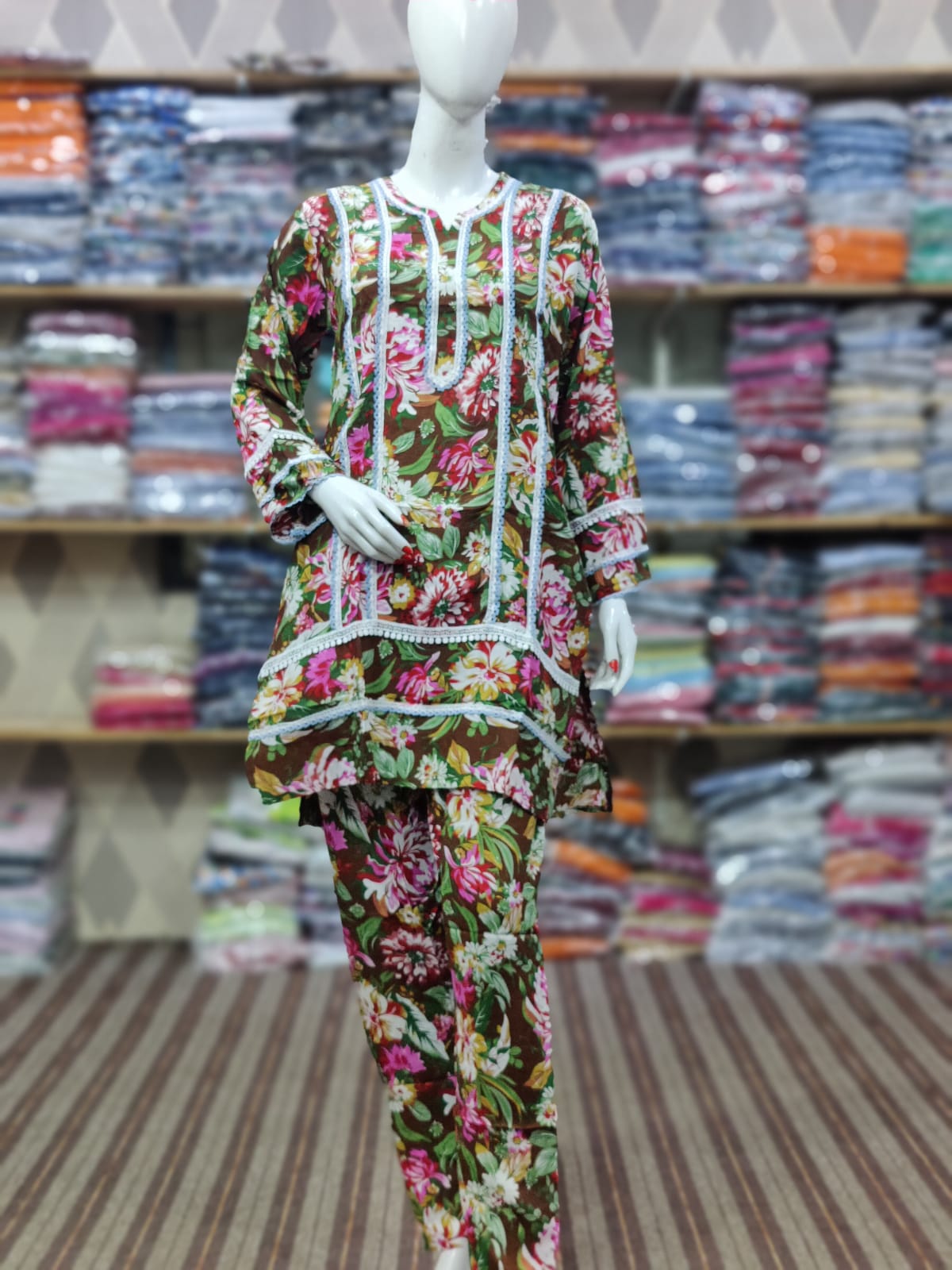 New Printed 2piece suit for women