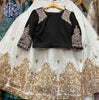 Embroidery Sleeves Top With Full Stitched Mirror Embroidery Skirt For women RGshop