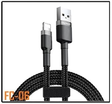 FASTER FC-06 Fast Charging Data Cable  1.2M/2.0A RGshop