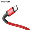 FASTER FC-60W Type-C To Type-C 3A PD Cable QC3.0 And PD3.1 Compatible RGshop