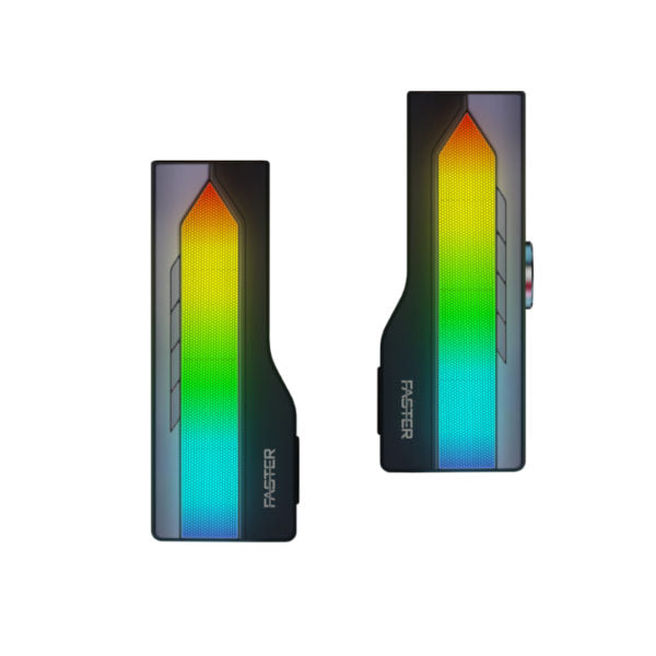 FASTER G2000 RGB Lighting Dual Gaming Wireless Speakers 10W RGshop