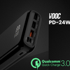 FASTER PD-24W PD+Qualcomm Quick Charge 3.0 Power Bank 20000 mAh with Digital Display RGshop