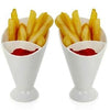 French Fries / Snacks Holder Best Dipping Cones French Fries Dipping Sauce RGshop