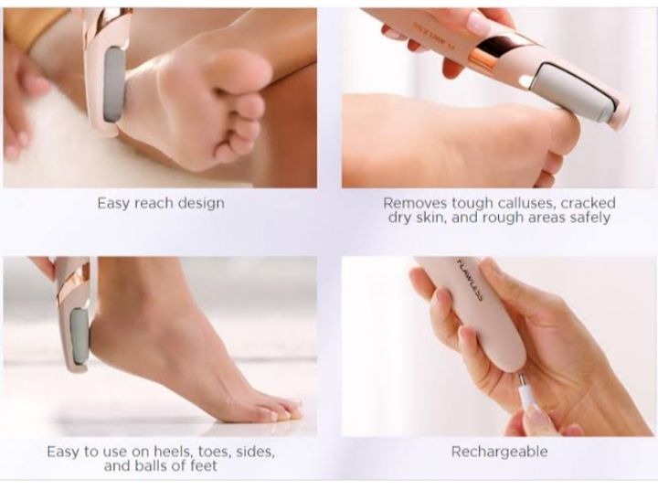 LED Light Electric Foot Pedicure Machine Rechargeable Feet Care Tools RGshop