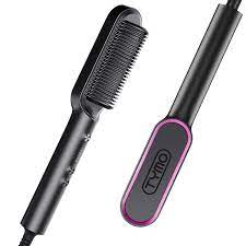 Multifunctional Professional Hair Straightener Tourmaline Ceramic Hair Curler Brush Hair Comb Straighteners Curling Hair Iron RGshop