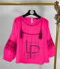 Neck & Sleeve Embroidery Top for women. RGshop