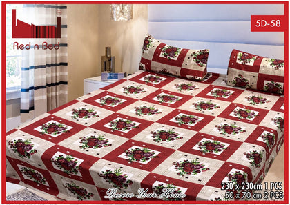 New Arrival 5D Printed Bed-sheet (EXTREME) (Double Bed-sheet) KING SIZE. (1) RGshop