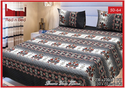 New Arrival 5D Printed Bed-sheet (EXTREME) (Double Bed-sheet) KING SIZE. (5) RGshop