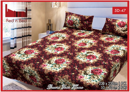 New Arrival 5D Printed Bedsheet (EXTREME) (Double Bedsheet) KING SIZE. (11) RGshop