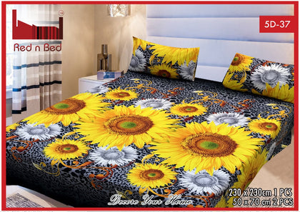 New Arrival 5D Printed Bedsheet (EXTREME) (Double Bedsheet) KING SIZE. (12) RGshop
