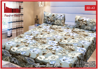 New Arrival 5D Printed Bedsheet (EXTREME) (Double Bedsheet) KING SIZE. (14) RGshop