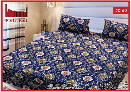 New Arrival 5D Printed Bedsheet (EXTREME) (Double Bedsheet) KING SIZE. (21) RGshop