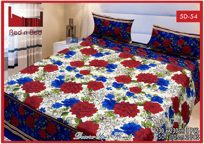 New Arrival 5D Printed Bedsheet (EXTREME) (Double Bedsheet) KING SIZE. (22) RGshop
