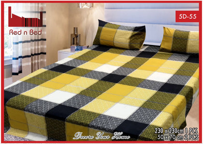 New Arrival 5D Printed Bedsheet (EXTREME) (Double Bedsheet) KING SIZE (6) RGshop