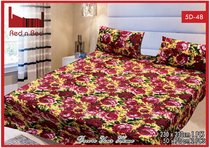 New Arrival 5D Printed Bedsheet (EXTREME) (Double Bedsheet) KING SIZE. (7) RGshop