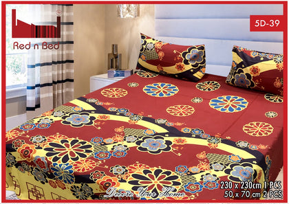 New Arrival 5D Printed Bedsheet (EXTREME) (Double Bedsheet) KING SIZE. (9) RGshop