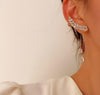 PACK OF 2 Zirconia Wing Tassel Earring Shining Stud for woman RGshop