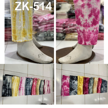 Stylish cotton tie & dye trouser for women (ZK-514) RGshop