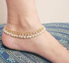 pack of 2 Golden pearl pazeb for women RGshop